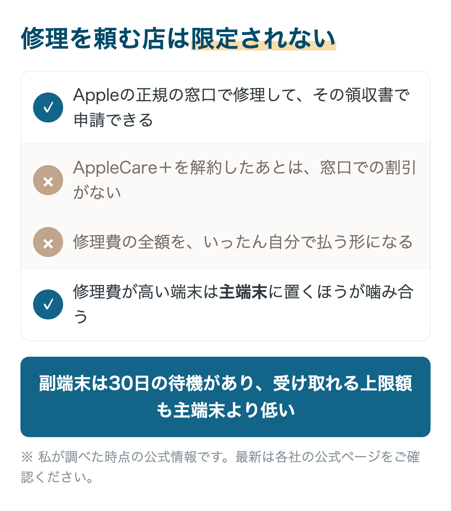 修理を頼む店は限定されない