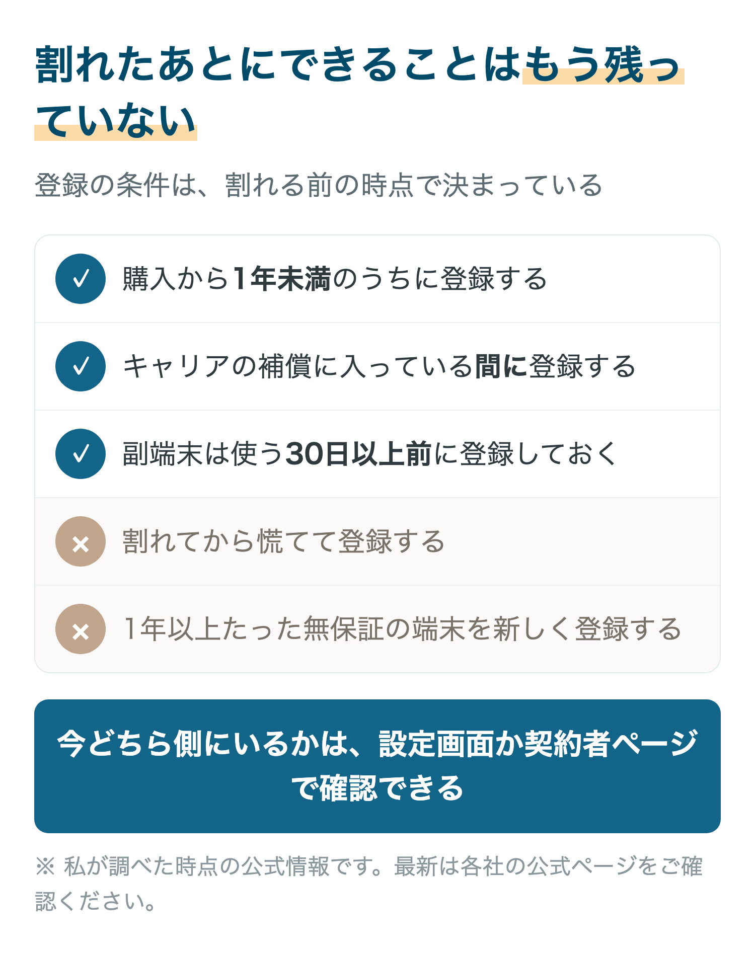 割れたあとにできることはもう残っていない
